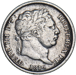 1816 Shilling - George III British Silver Coin