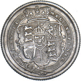 1816 Shilling - George III British Silver Coin - Nice