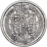 1817 Shilling - George III British Silver Coin - Nice