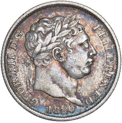 1820 Shilling - George III British Silver Coin - Nice