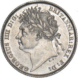 1821 Shilling - George IV British Silver Coin - Very Nice