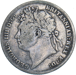 1824 Shilling - George IV British Silver Coin