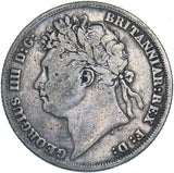 1824 Shilling - George IV British Silver Coin