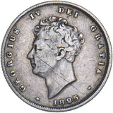 1825 Shilling (Bare Head) - George IV British Silver Coin