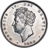 1826 Shilling - George IV British Silver Coin - Very Nice