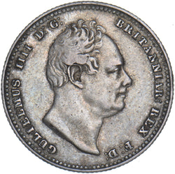 1834 Shilling - William IV British Silver Coin - Nice