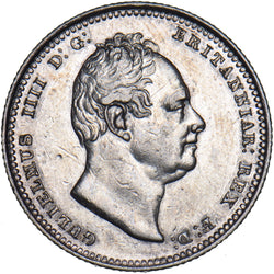 1837 Shilling - William IV British Silver Coin - Nice