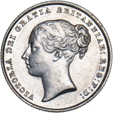 1844 Shilling - Victoria British Silver Coin - Very Nice
