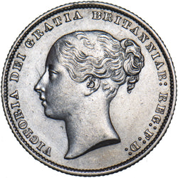 1860 Shilling - Victoria British Silver Coin - Very Nice