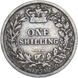 1875 Shilling (Die no. 21) - Victoria British Silver Coin
