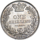 1884 Shilling - Victoria British Silver Coin - Very Nice