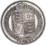 1887 Shilling - Victoria British Silver Coin - Very Nice