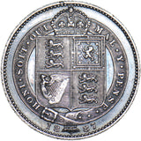 1887 Shilling - Victoria British Silver Coin - Nice