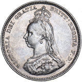 1887 Shilling - Victoria British Silver Coin - Nice