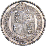 1887 Shilling - Victoria British Silver Coin - Nice