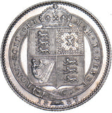 1887 Shilling - Victoria British Silver Coin - Very Nice