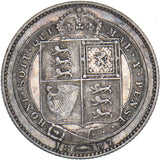 1887 Shilling - Victoria British Silver Coin - Nice