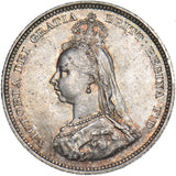 1887 Shilling - Victoria British Silver Coin - Superb