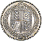 1887 Shilling - Victoria British Silver Coin - Very Nice