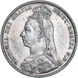 1889 Shilling - Victoria British Silver Coin - Nice
