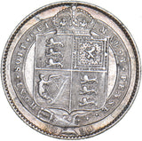 1890 Shilling - Victoria British Silver Coin - Nice
