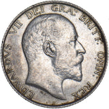 1902 Shilling - Edward VII British Silver Coin - Very Nice