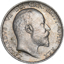 1910 Shilling - Edward VII British Silver Coin - Superb