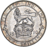 1910 Shilling - Edward VII British Silver Coin - Superb