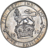 1910 Shilling - Edward VII British Silver Coin - Superb