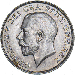 1911 Shilling - George V British Silver Coin - Very Nice