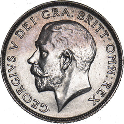 1913 Shilling - George V British Silver Coin - Very Nice