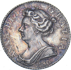 1703 Vigo Sixpence - Anne British Silver Coin - Very Nice