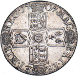 1707 Sixpence - Anne British Silver Coin - Very Nice