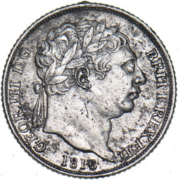 1816 Sixpence - George III British Silver Coin