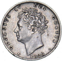 1826 Sixpence - George IV British Silver Coin - Nice