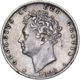 1826 Sixpence - George IV British Silver Coin - Nice