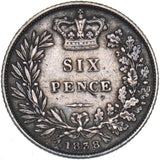 1838 Sixpence - Victoria British Silver Coin