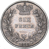 1859 Sixpence - Victoria British Silver Coin - Nice