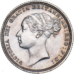 1884 Sixpence - Victoria British Silver Coin - Very Nice