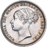 1884 Sixpence - Victoria British Silver Coin - Very Nice