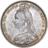 1892 Sixpence - Victoria British Silver Coin - Very Nice