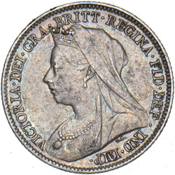 1901 Sixpence - Victoria British Silver Coin - Nice