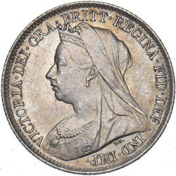 1901 Sixpence - Victoria British Silver Coin - Superb