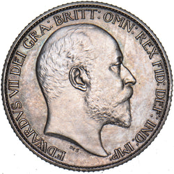 1902 Matt Proof Sixpence - Edward VII British Silver Coin - Very Nice