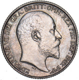 1902 Matt Proof Sixpence - Edward VII British Silver Coin - Very Nice