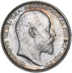 1906 Sixpence - Edward VII British Silver Coin - Superb