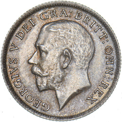 1921 Sixpence - George V British Silver Coin - Very Nice