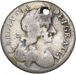 1680 Maundy Fourpence (Holed) - Charles II British Silver Coin