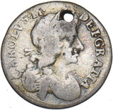 1680 Maundy Fourpence (Holed) - Charles II British Silver Coin