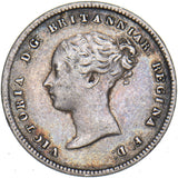 1856 Maundy Fourpence - Victoria British Silver Coin - Nice